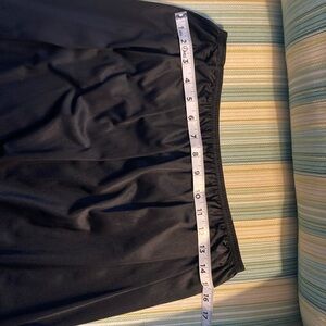 Women’s Black A-Line slip Skirt - Elastic Waist